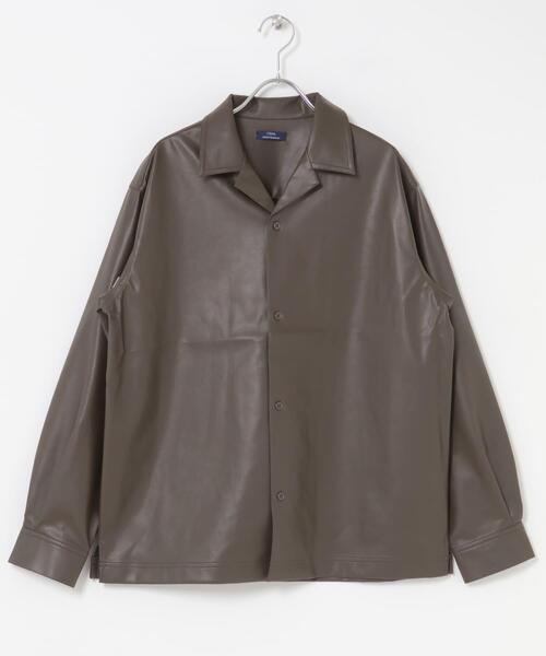 ITEMS URBANRESEARCH(アイテムズ アーバンリサーチ)の「F.L. Open Collar Shirts(シャツ/ブラウス・メンズ・ブラウン/ブラック・MEDIUM/LARGE)」の6枚目の写真