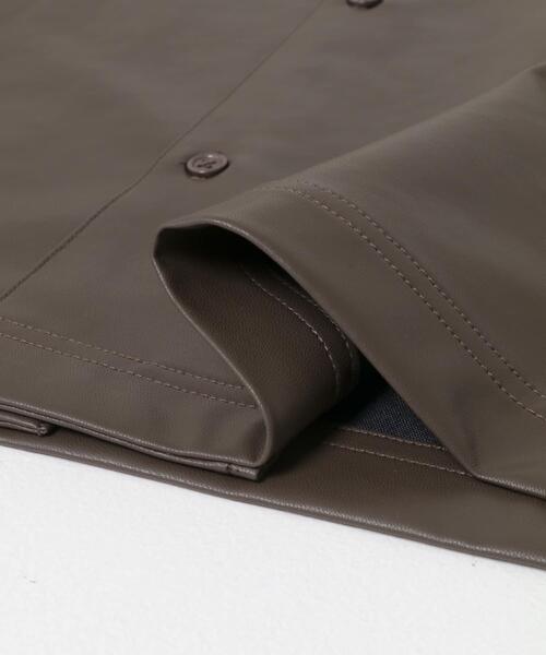 ITEMS URBANRESEARCH(アイテムズ アーバンリサーチ)の「F.L. Open Collar Shirts(シャツ/ブラウス・メンズ・ブラウン/ブラック・MEDIUM/LARGE)」の8枚目の写真