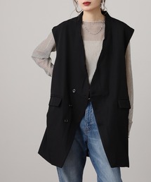 je crois soi ノーカラー　ロングベスト