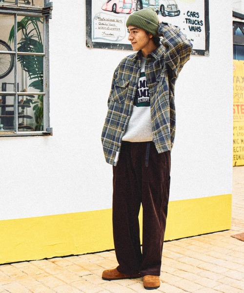 niko and...（ニコアンド）の「クラフトロゴニットプルオーバー（ニット/セーター・メンズ・ボルドー/ライトグレー/チャコール/ネイビー・LARGE/MEDIUM）」の7枚目の写真