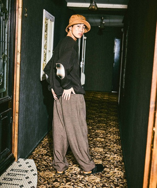 niko and...（ニコアンド）の「クラフトロゴニットプルオーバー（ニット/セーター・メンズ・ボルドー/ライトグレー/チャコール/ネイビー・LARGE/MEDIUM）」の14枚目の写真