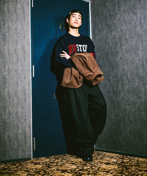 niko and...（ニコアンド）の「クラフトロゴニットプルオーバー（ニット/セーター・メンズ・ボルドー/ライトグレー/チャコール/ネイビー・LARGE/MEDIUM）」の20枚目の写真