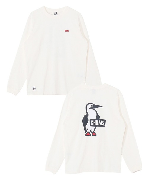 CHUMS（チャムス）の「CHUMS/チャムス ロンT/長袖Ｔシャツ バックプリント CH01-2668（Tシャツ/カットソー・メンズ・ホワイト/マルチ/ブラック・M/L/XL/2XL）」の2枚目の写真