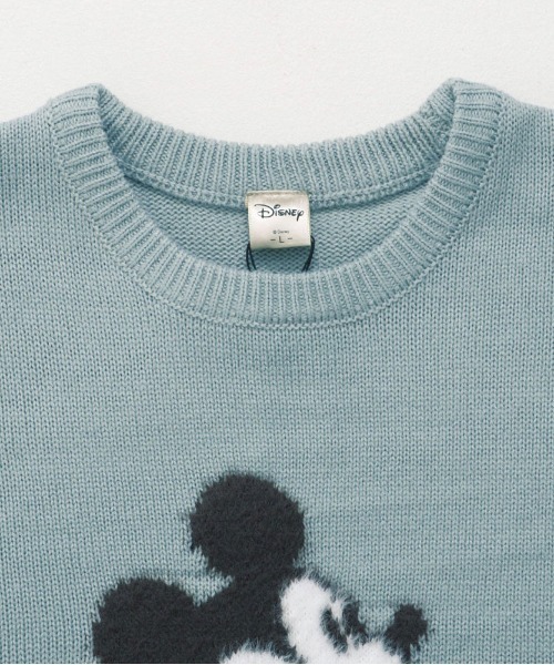 Disney（ディズニー）の「『DISNEY/ディズニー』ループ刺繍&シャギージャガードニット（ニット/セーター・レディース・サックスブルー/グレイッシュベージュ/ネイビー/オフホワイト・L/LL/M）」の19枚目の写真