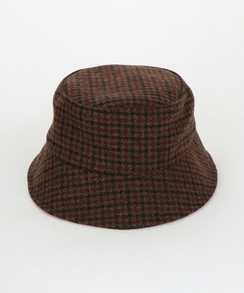 Steven Alan(スティーブンアラン)の「<Steven Alan> ブリティッシュ チェック バケット ハット(ハット・メンズ・ダークブラウン・FREE)」の4枚目の写真