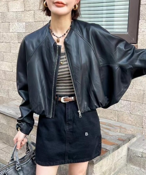 ブーツカットレザージャケット（ライダースジャケット）｜semplice