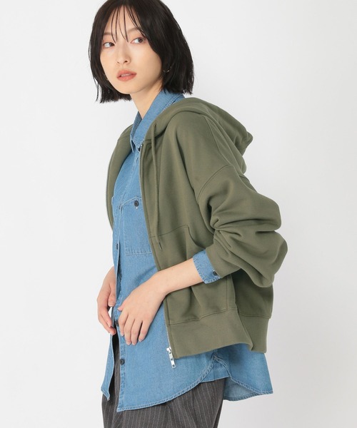 studio CLIP(スタディオクリップ)の「【daily CLIP】コンパクトZIPパーカー(パーカー・レディース・ライトイエロー/カーキ/チェリーレッド・FREE)」の18枚目の写真