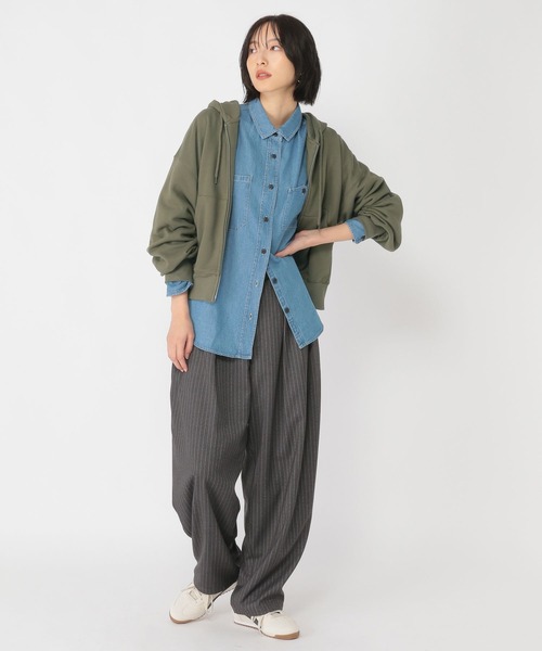 studio CLIP(スタディオクリップ)の「【daily CLIP】コンパクトZIPパーカー(パーカー・レディース・ライトイエロー/カーキ/チェリーレッド・FREE)」の20枚目の写真