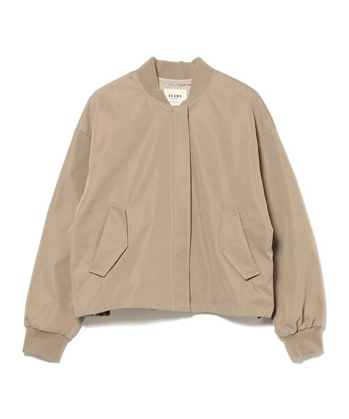 BEAMS HEART（ビームスハート）の「後ろ ボリューム MA-1 ブルゾン（MA-1・レディース・ベージュ/チャコールグレー/グリーン系その他4・FREE）」の3枚目の写真