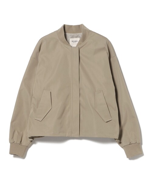 BEAMS HEART（ビームスハート）の「後ろ ボリューム MA-1 ブルゾン（MA-1・レディース・ベージュ/チャコールグレー/グリーン系その他4・FREE）」の14枚目の写真