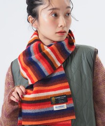 ROBERT MACKIE（ロバートマッキー）の「【別注】ROBERT MACKIE / マルチボーダー マフラー（マフラー）」