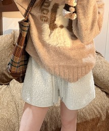 ボアショートパンツ もこもこルームパンツ