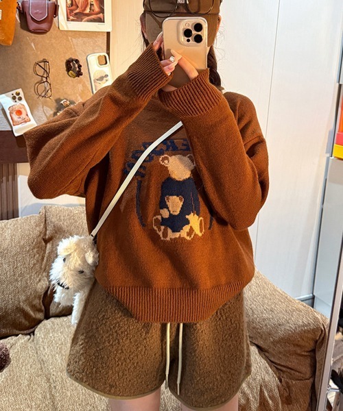 Miniministore（ミニミニストア）の「ボアショートパンツ もこもこルームパンツ（その他パンツ・レディース・ダークグレー/オフホワイト/ブラック/ブラウン・FREE）」の14枚目の写真