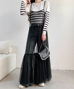 追加》シアーシフォンプリーツキャミワンピース（ワンピース）｜NOBLE