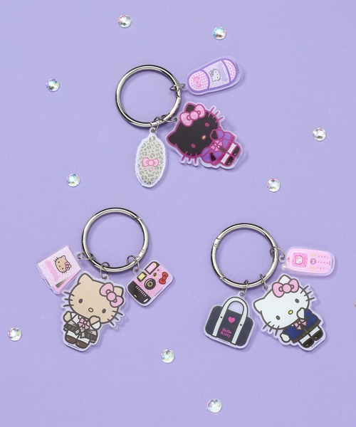 GLOBAL WORK（グローバルワーク）の「HELLO KITTY/アクリルセットチャーム/595372（チャーム・レディース・ブラック系その他3/ブラウン系その他2/ホワイト系その他・FREE）」の4枚目の写真