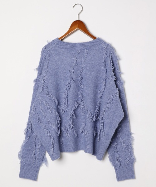 MODE NORM CORE] ジグザグフリンジプルオーバー（ニット/セーター