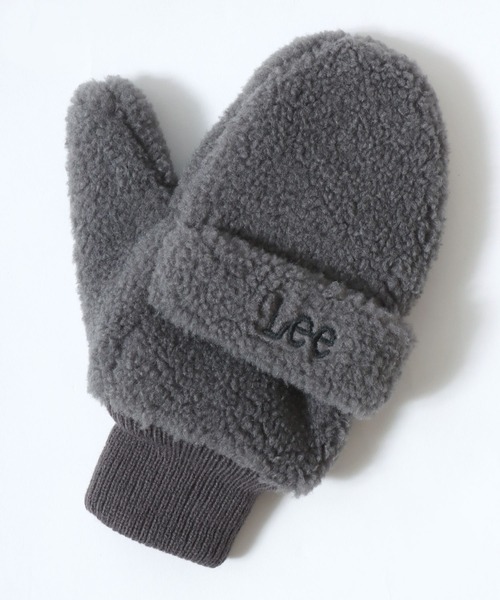 Lee(リー)の「Lee/リー Boa Gloves/ミトン ボアグローブ/手袋/2WAY 指出し/レディース メンズ(手袋・レディース・チャコール/ベージュ/ブルー/ピンク・M)」の13枚目の写真