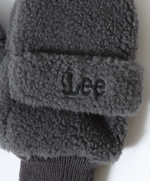 Lee(リー)の「Lee/リー Boa Gloves/ミトン ボアグローブ/手袋/2WAY 指出し/レディース メンズ(手袋・レディース・チャコール/ベージュ/ブルー/ピンク・M)」の16枚目の写真