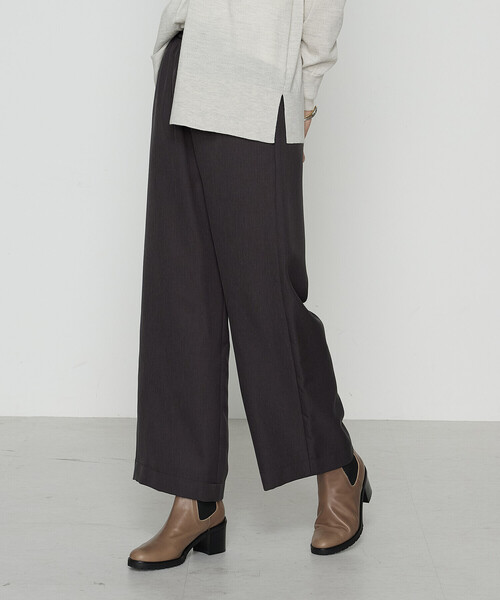 Gabardine K.T(ギャバジンケーティー)の「パウダーツイルストレッチ ワイドパンツ(その他パンツ・レディース・モカ/チャコール/ブラック・7号/11号/9号)」の11枚目の写真