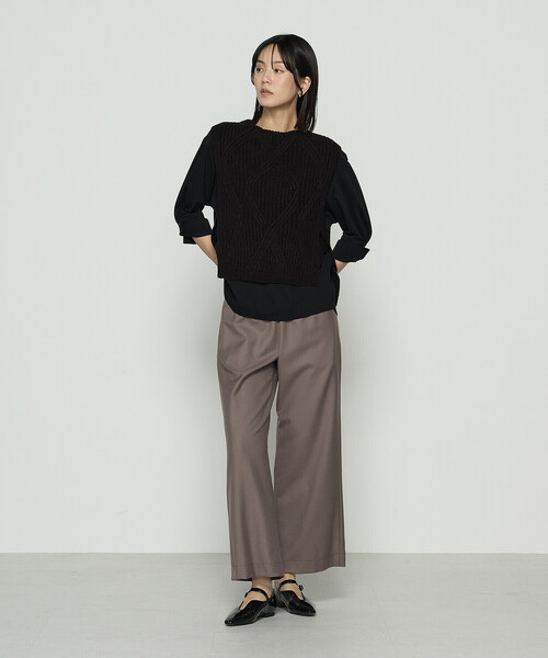 Gabardine K.T(ギャバジンケーティー)の「パウダーツイルストレッチ ワイドパンツ(その他パンツ・レディース・モカ/チャコール/ブラック・7号/11号/9号)」の22枚目の写真