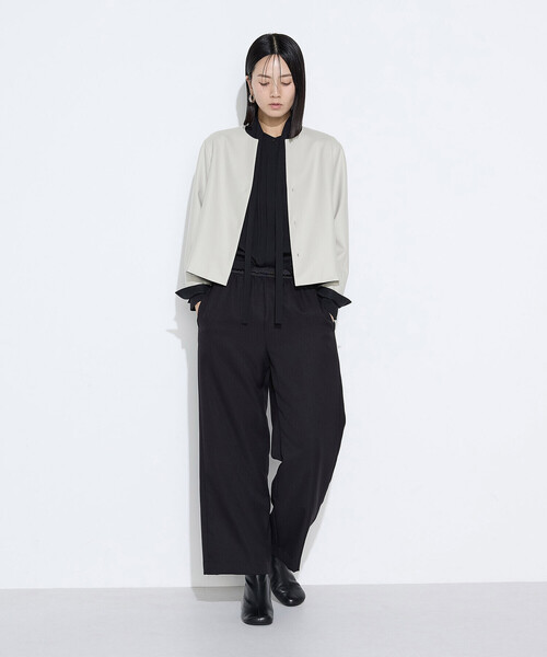 Gabardine K.T(ギャバジンケーティー)の「パウダーツイルストレッチ ワイドパンツ(その他パンツ・レディース・モカ/チャコール/ブラック・7号/11号/9号)」の5枚目の写真