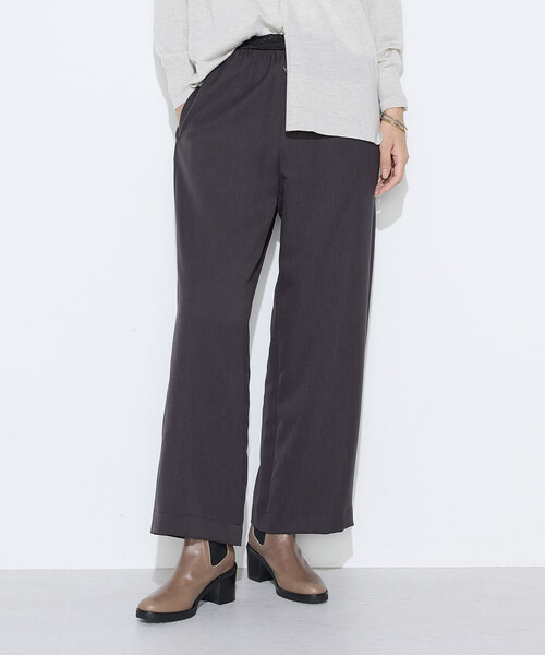 Gabardine K.T(ギャバジンケーティー)の「パウダーツイルストレッチ ワイドパンツ(その他パンツ・レディース・モカ/チャコール/ブラック・7号/11号/9号)」の7枚目の写真