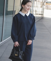 BEAMS HEART（ビームスハート）の「【セレモニー】襟付き ペプラム セットアップ（セットアップ）」