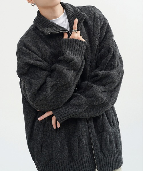 セール】メンズ ニット ZIP UP（ニット/セーター）｜BLANC FICELLE