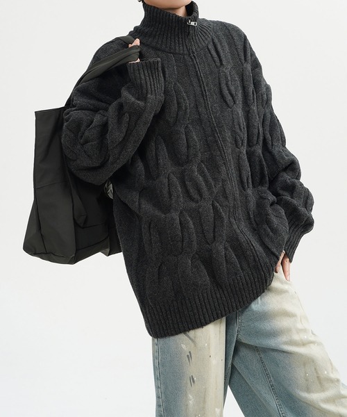 セール】メンズ ニット ZIP UP（ニット/セーター）｜BLANC FICELLE