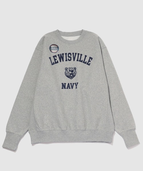 セール】NAVY ヘビーウェイト カレッジデザインスウェットプルオーバー