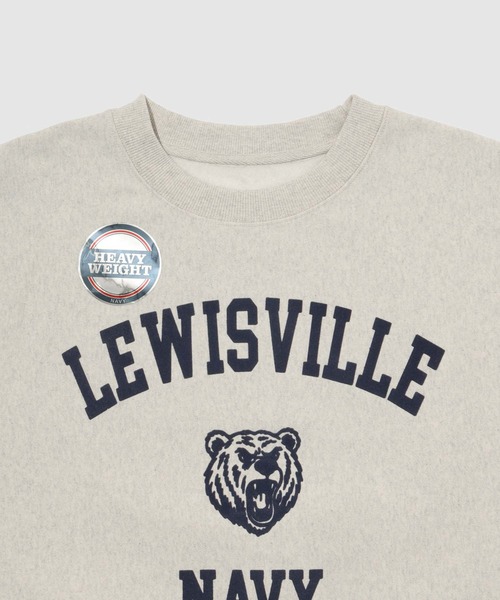 NAVY（ネイビー）の「NAVY ヘビーウェイト カレッジデザインスウェットプルオーバー（スウェット・メンズ・オートミール/杢グレー・M/XL/L）」の10枚目の写真