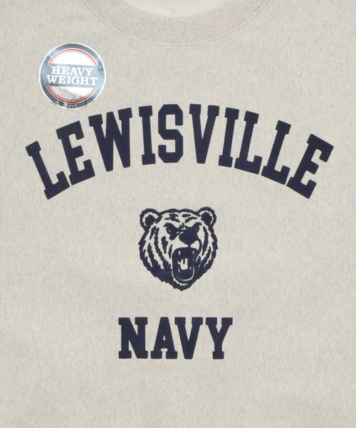 NAVY（ネイビー）の「NAVY ヘビーウェイト カレッジデザインスウェットプルオーバー（スウェット・メンズ・オートミール/杢グレー・M/XL/L）」の9枚目の写真