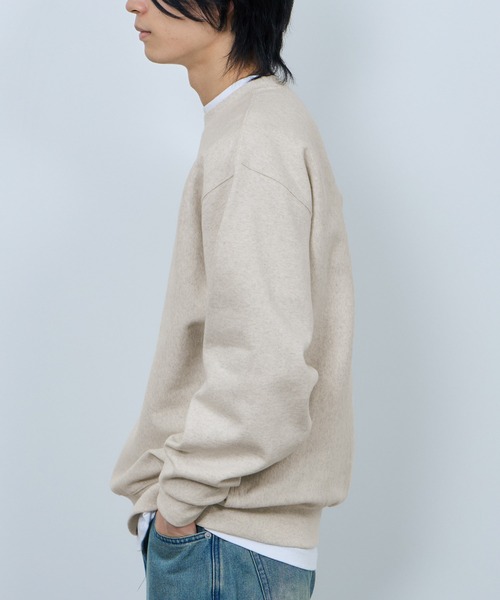 NAVY（ネイビー）の「NAVY ヘビーウェイト カレッジデザインスウェットプルオーバー（スウェット・メンズ・オートミール/杢グレー・M/XL/L）」の12枚目の写真