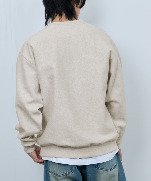 NAVY（ネイビー）の「NAVY ヘビーウェイト カレッジデザインスウェットプルオーバー（スウェット・メンズ・オートミール/杢グレー・M/XL/L）」の13枚目の写真