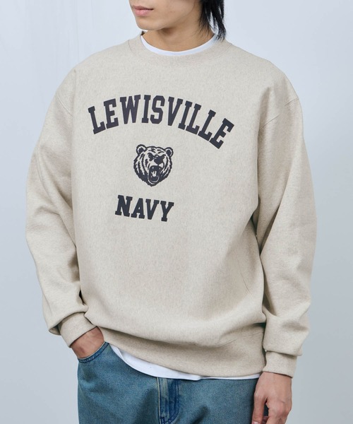 NAVY（ネイビー）の「NAVY ヘビーウェイト カレッジデザインスウェットプルオーバー（スウェット・メンズ・オートミール/杢グレー・M/XL/L）」の21枚目の写真