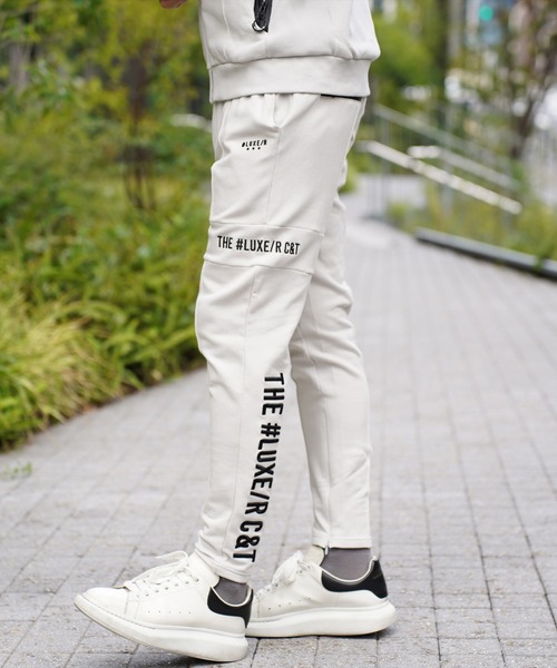LUXE/R GOLF(ラグジュ ゴルフ)の「(RM)【LUXE/R GOLF】スウェット×フリース ピンタック イージー パンツ(チノパンツ・メンズ・ブラック/ライトグレー/オフホワイト・M/L/XL)」の3枚目の写真