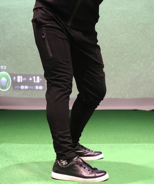 LUXE/R GOLF(ラグジュ ゴルフ)の「(RM)【LUXE/R GOLF】スウェット×フリース ピンタック イージー パンツ(チノパンツ・メンズ・ブラック/ライトグレー/オフホワイト・M/L/XL)」の6枚目の写真