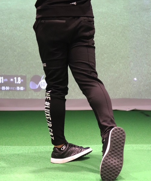 LUXE/R GOLF(ラグジュ ゴルフ)の「(RM)【LUXE/R GOLF】スウェット×フリース ピンタック イージー パンツ(チノパンツ・メンズ・ブラック/ライトグレー/オフホワイト・M/L/XL)」の7枚目の写真
