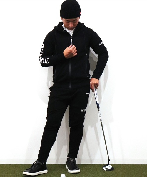 LUXE/R GOLF(ラグジュ ゴルフ)の「(RM)【LUXE/R GOLF】スウェット×フリース ピンタック イージー パンツ(チノパンツ・メンズ・ブラック/ライトグレー/オフホワイト・M/L/XL)」の10枚目の写真