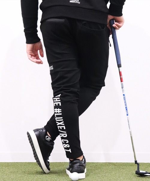 LUXE/R GOLF(ラグジュ ゴルフ)の「(RM)【LUXE/R GOLF】スウェット×フリース ピンタック イージー パンツ(チノパンツ・メンズ・ブラック/ライトグレー/オフホワイト・M/L/XL)」の12枚目の写真