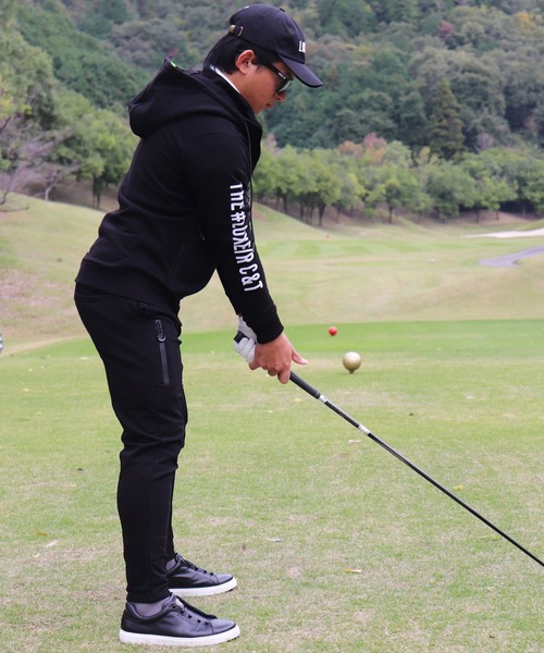 LUXE/R GOLF(ラグジュ ゴルフ)の「(RM)【LUXE/R GOLF】スウェット×フリース ピンタック イージー パンツ(チノパンツ・メンズ・ブラック/ライトグレー/オフホワイト・M/L/XL)」の13枚目の写真