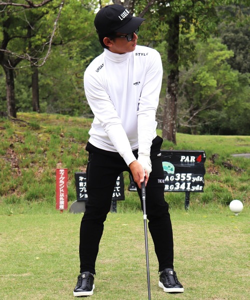 LUXE/R GOLF(ラグジュ ゴルフ)の「(RM)【LUXE/R GOLF】スウェット×フリース ピンタック イージー パンツ(チノパンツ・メンズ・ブラック/ライトグレー/オフホワイト・M/L/XL)」の16枚目の写真