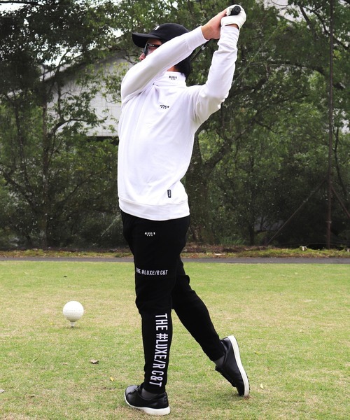 LUXE/R GOLF(ラグジュ ゴルフ)の「(RM)【LUXE/R GOLF】スウェット×フリース ピンタック イージー パンツ(チノパンツ・メンズ・ブラック/ライトグレー/オフホワイト・M/L/XL)」の18枚目の写真