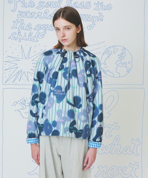 soduk(スドーク)の「【soduk】padded blouson(ブルゾン・レディース・ブラック/ブルー系その他・ONE SIZE)」の2枚目の写真
