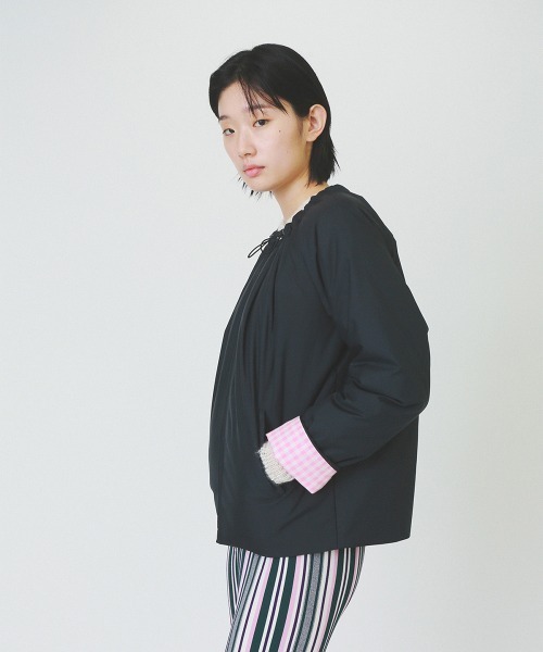 soduk(スドーク)の「【soduk】padded blouson(ブルゾン・レディース・ブラック/ブルー系その他・ONE SIZE)」の3枚目の写真