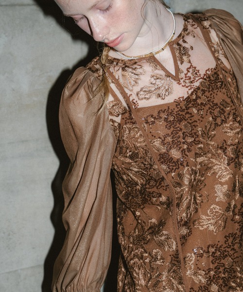 et.UNiVER(エトユニベール)の「Detachable sleeve dress(ドレス・レディース・ブラウン/ブラック/グレー・LARGE/SMALL/MEDIUM)」の19枚目の写真