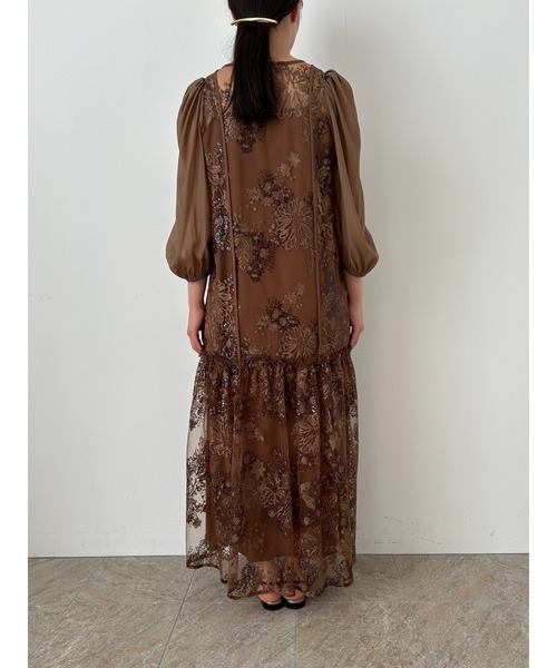 et.UNiVER(エトユニベール)の「Detachable sleeve dress(ドレス・レディース・ブラウン/ブラック/グレー・LARGE/SMALL/MEDIUM)」の10枚目の写真