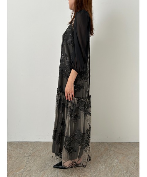 et.UNiVER(エトユニベール)の「Detachable sleeve dress(ドレス・レディース・ブラウン/ブラック/グレー・LARGE/SMALL/MEDIUM)」の12枚目の写真