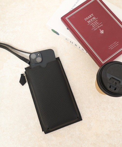 スマホショルダー スマホポシェット 本革