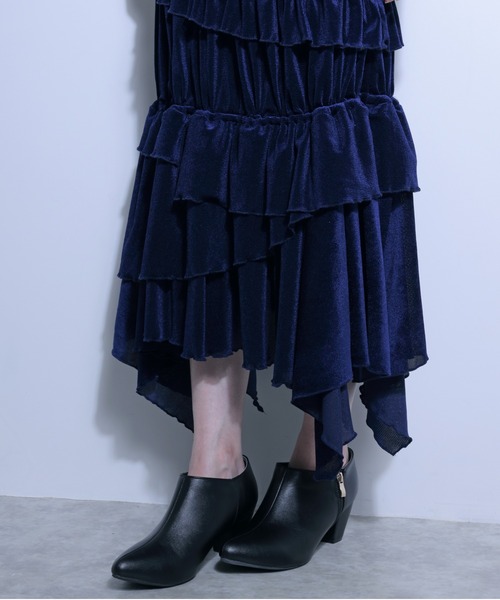 FLANEEK.（フラニーク）の「メッシュベロアワンピース＋チュールトップス　SET（ワンピース・レディース・ネイビー・S/M）」の16枚目の写真